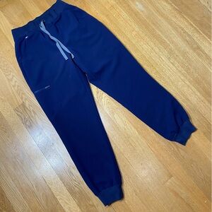 Figs Technical Collection Blue Jogger Comfort Drawstring Scrub Pants S